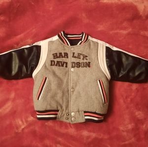Harley Davidson Jr varsity jacket (reversible)